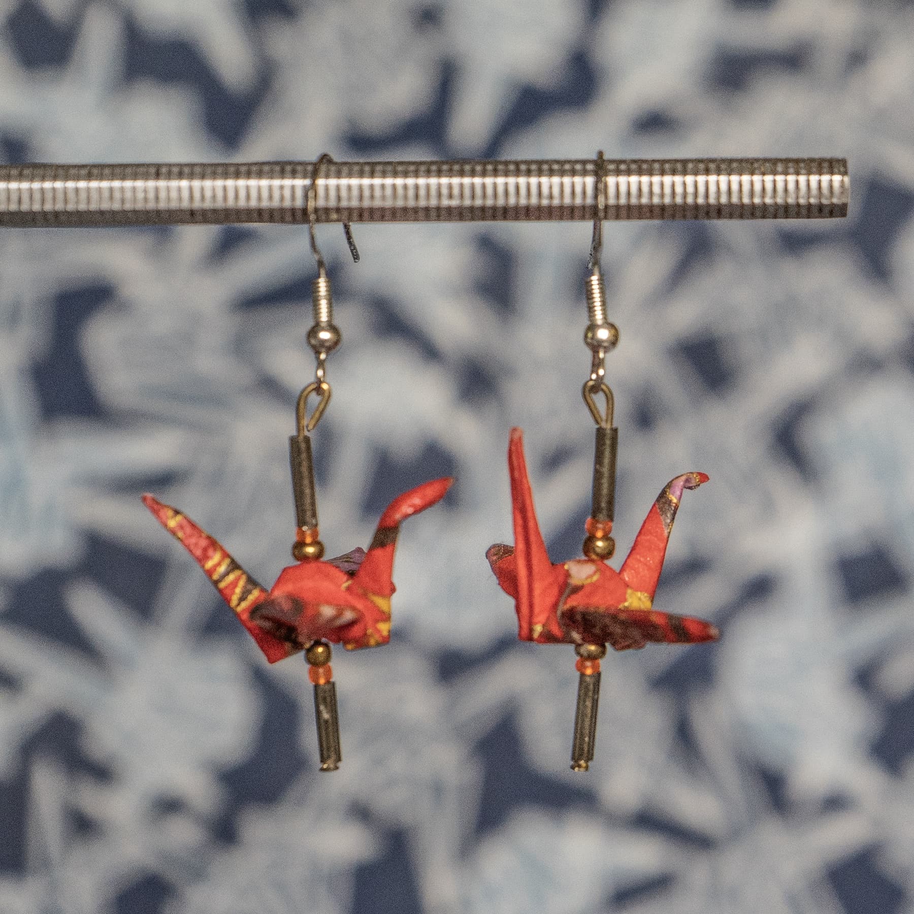 Origami Crane Earrings view 2